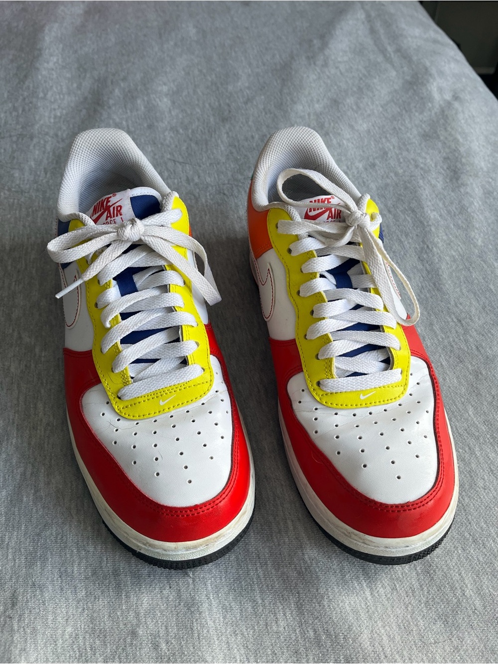 Nike Low Top Sneakers - White, Red, Yellow, Blue
